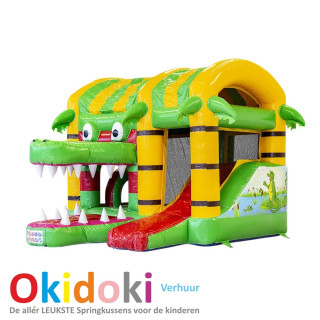 Springkussen Krokodil XL