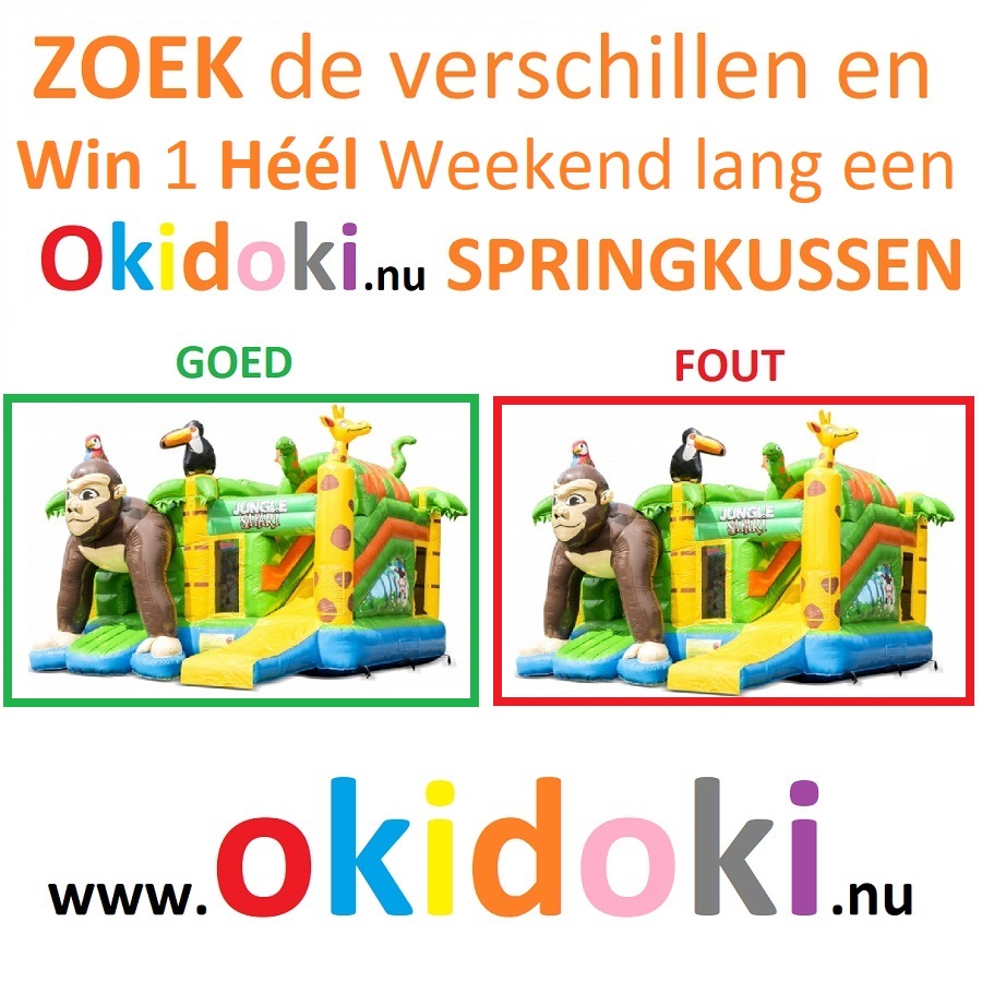 Like tag en Win 1 heel weekend lang 1 springkussen